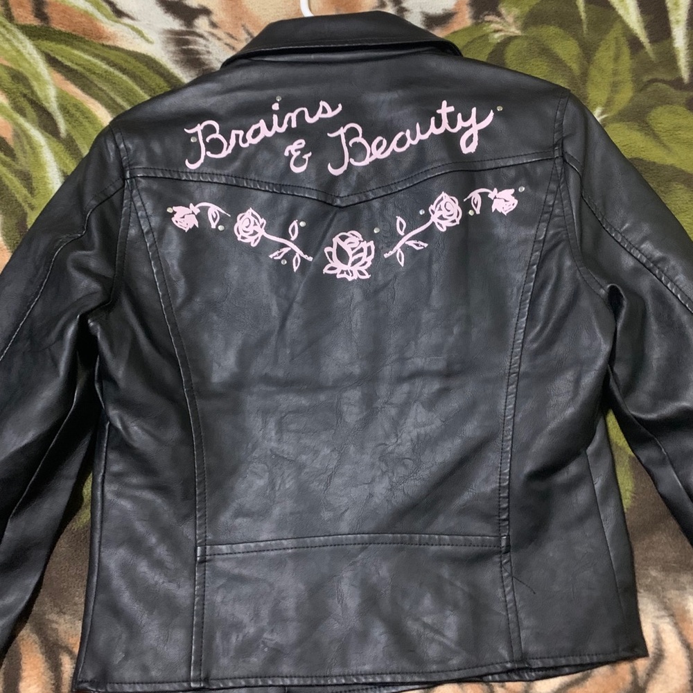 Faux leather jacket